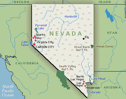 Nevada Map Google Map Of Nevada Gmt