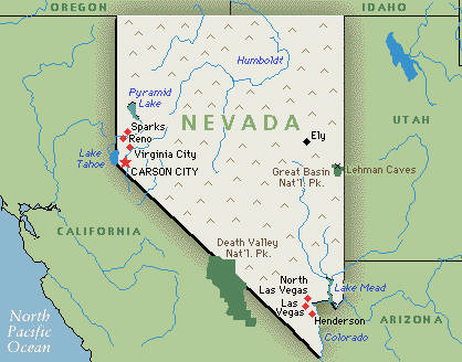 Reno Nevada Time Zone Map Nevada Map: Google map of Nevada | GMT